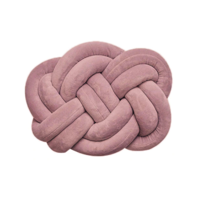 Knotenkissen rosa