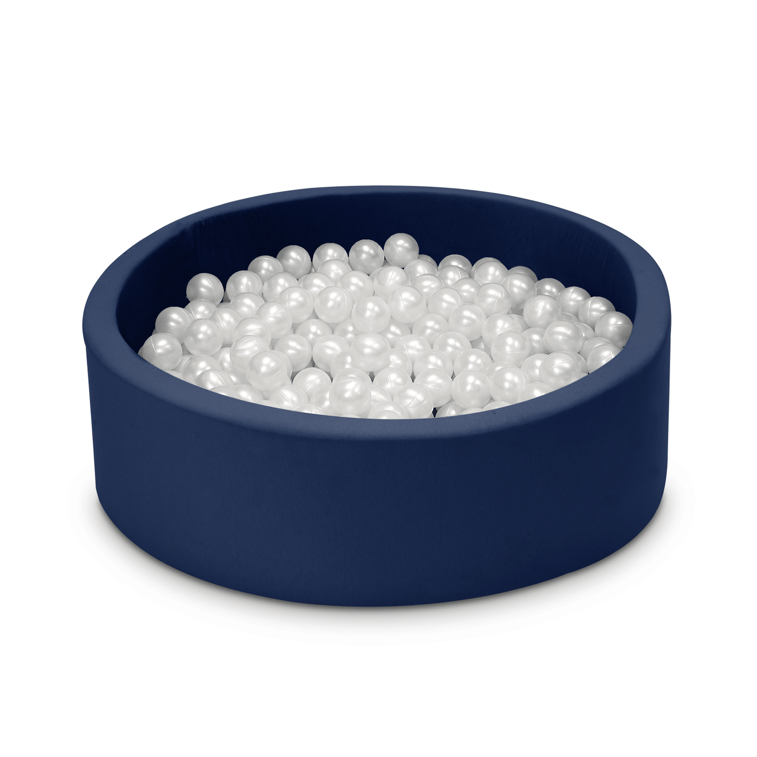 dunkelblaues Bällebad mit Bio-Bälle