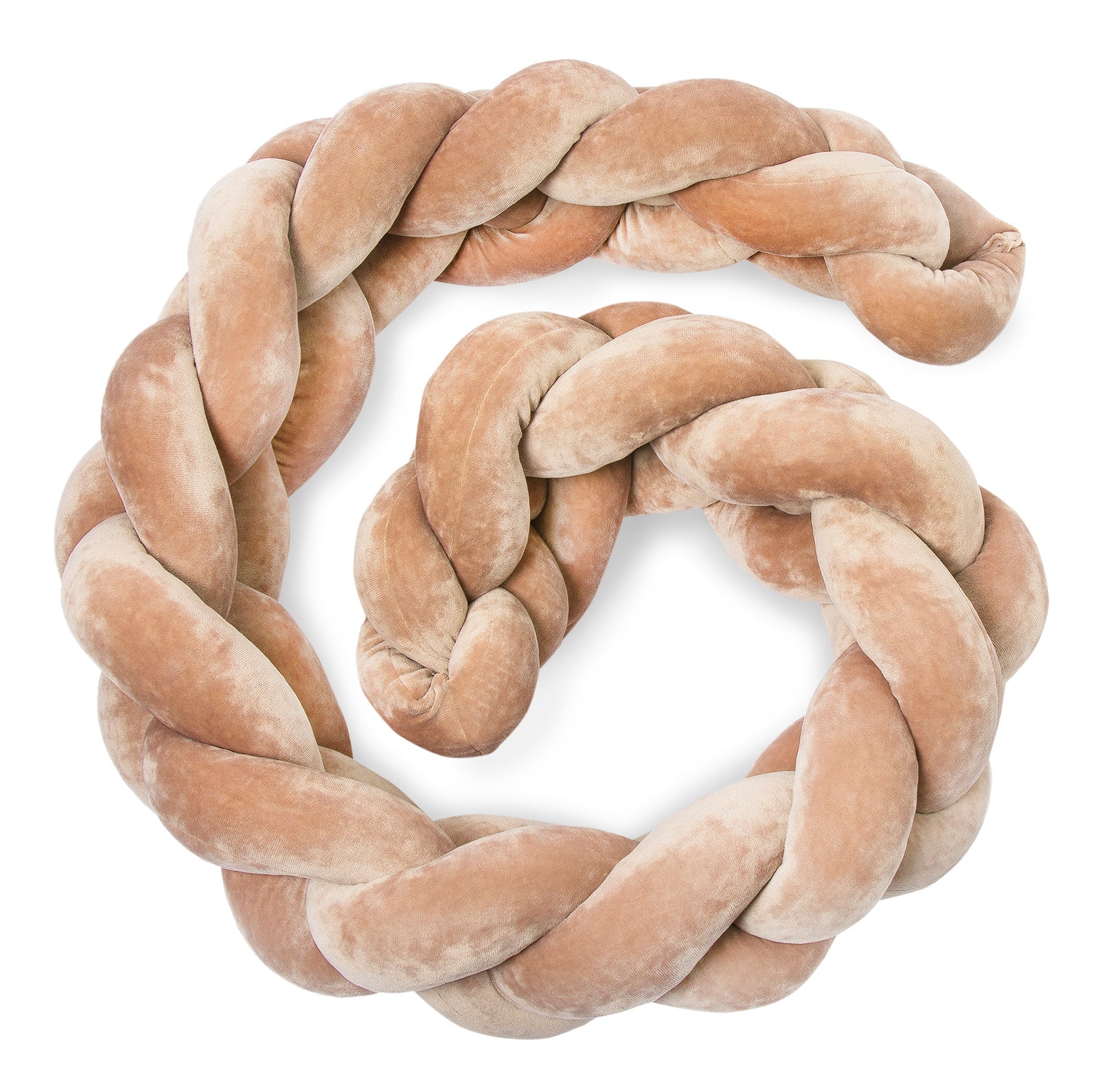 Bettschlange in beige 4-strängig