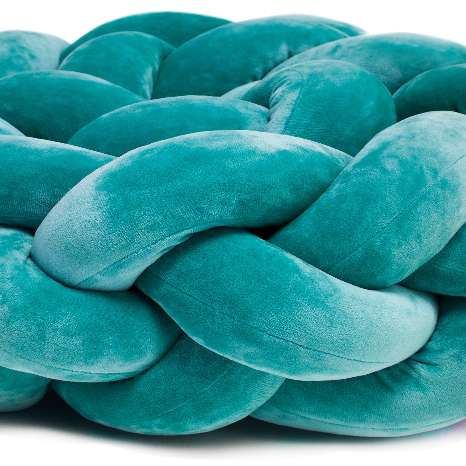 Detailaufnahme Bettschlange in türkis 4-strängig