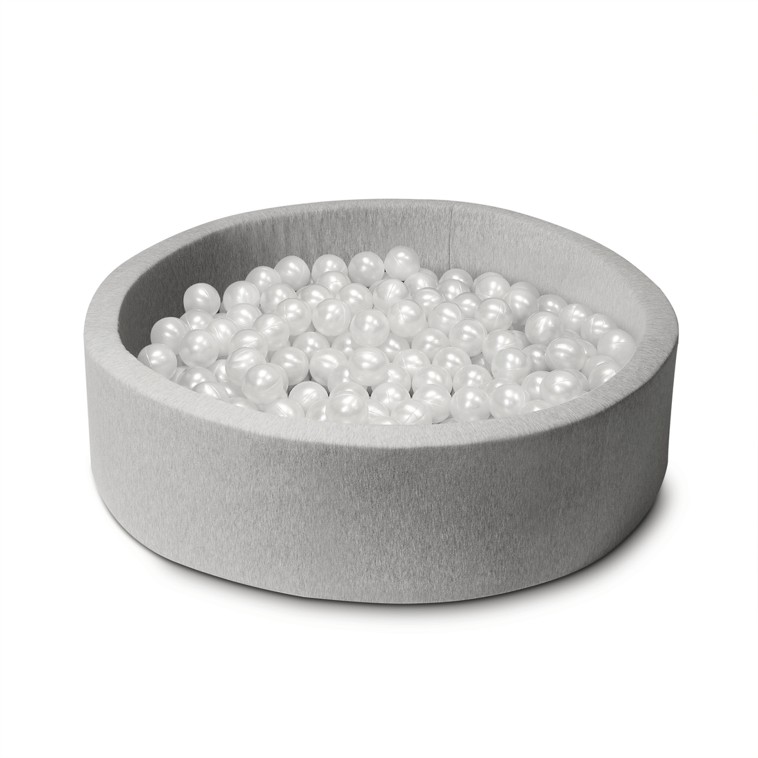 hellgraues Bällebad mit Bio-Bällen