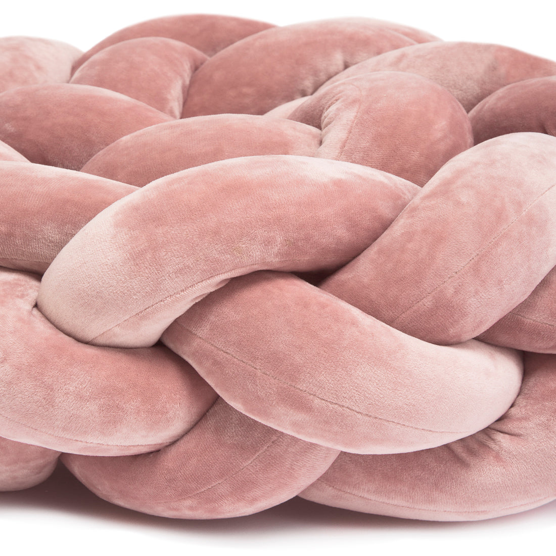 Detailaufnahme Bettschlange in rosa 4-strängig